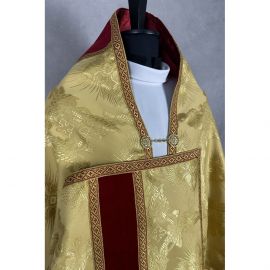 Welon liturgiczny, złoty, tkanina żakard (28K) - WELONY - zdjęcie 4 - Welon liturgiczny, złoty, tkanina żakard (28K)
