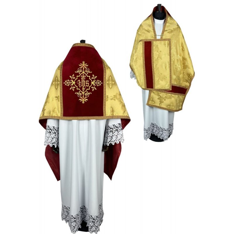 Welon liturgiczny, złoty, tkanina żakard (28K) - WELONY - Welon liturgiczny, złoty, tkanina żakard (28K)