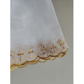 Welon na monstrancję, złoty haft - 80 cm - WELONY NA MONSTRANCJĘ - zdjęcie 2 - Welon na monstrancję, złoty haft - 80 cm