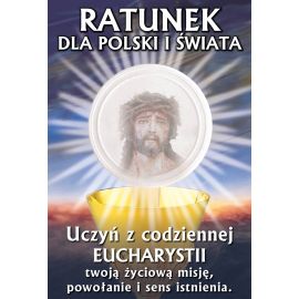 Plakat na Boże Ciało - Ratunek dla Polski i Świata - Plakaty na Boże Ciało