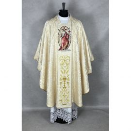 Ornat gotycki, haftowany Jezus zmartwychwstały (13K) - Ornaty złote/srebrne - zdjęcie 2 - Ornat gotycki, haftowany Jezus zmartwychwstały (13K)