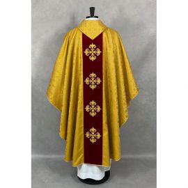 Ornat gotycki haftowany, złoty, pas aksamit (57K) - Ornaty złote/srebrne - zdjęcie 4 - Ornat gotycki haftowany, złoty, pas aksamit (57K)