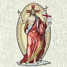 Ornat Gotycki wielkanocny Chrystus zmartwychwstały (64K) - ORNATY WIELKANOCNE - zdjęcie 2 - Ornat Gotycki wielkanocny Chrystus zmartwychwstały (64K)