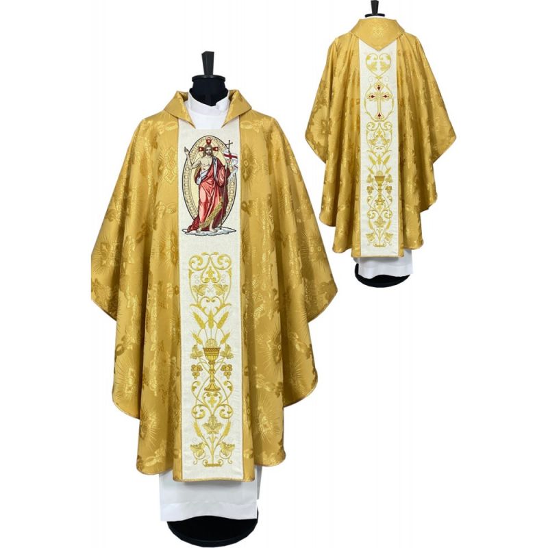 Ornat Gotycki wielkanocny Chrystus zmartwychwstały (64K) - ORNATY WIELKANOCNE - Ornat Gotycki wielkanocny Chrystus zmartwychwstały (64K)