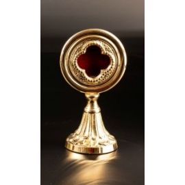 Relikwiarz mosiężny, pozłacany - 15 cm (30) - RELIKWIARZE