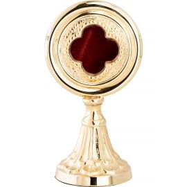 Relikwiarz mosiężny, pozłacany - 15 cm (30) - RELIKWIARZE - zdjęcie 2 - Relikwiarz mosiężny, pozłacany - 15 cm (30)