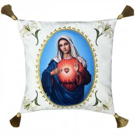 Poduszka procesyjna Serce Matki Bożej - nadruk (2K) - Poduszki procesyjne