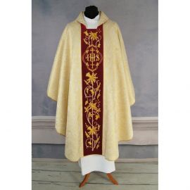 Ornat gotycki złoty, haftowany, pas aksamit (178K) - Ornaty złote/srebrne - zdjęcie 2 - Ornat gotycki złoty, haftowany, pas aksamit (178K)