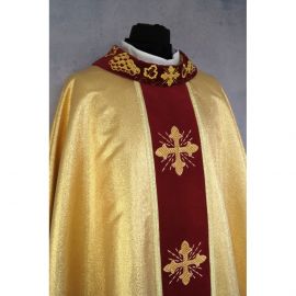 Ornat gotycki złoty, haftowany, pas aksamit (180K) - Ornaty złote/srebrne - zdjęcie 3 - Ornat gotycki złoty, haftowany, pas aksamit (180K)