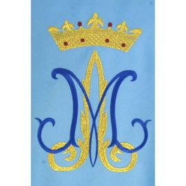 Ornat maryjny niebieski, haftowany, materiał strecz (209K) - Ornaty Maryjne - zdjęcie 3 - Ornat maryjny niebieski, haftowany, materiał strecz (209K)