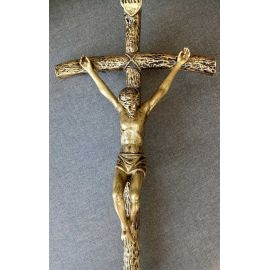 Kandelabr z krzyżem procesyjnym 200/46/28 cm. - KRZYŻE OŁTARZOWE, PROCESYJNE - zdjęcie 2 - Kondelabr z krzyżem procesyjnym 200/46/28 cm.