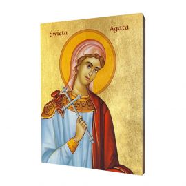 Ikona religijna święta Agata Sycylijska - Święci i Błogosławieni