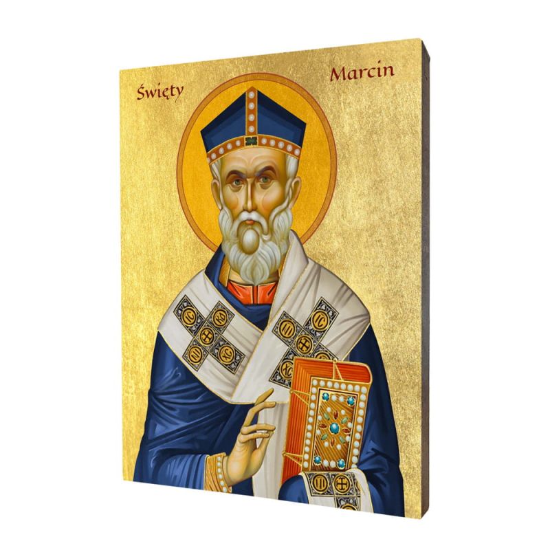 Ikona religijna święty Marcin z Tours - Święci i Błogosławieni