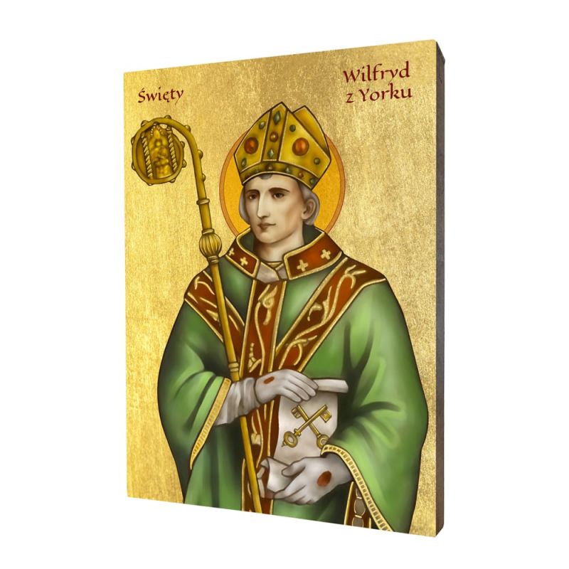 Święty Wilfryd z Yorku ikona religijna - Święci i Błogosławieni