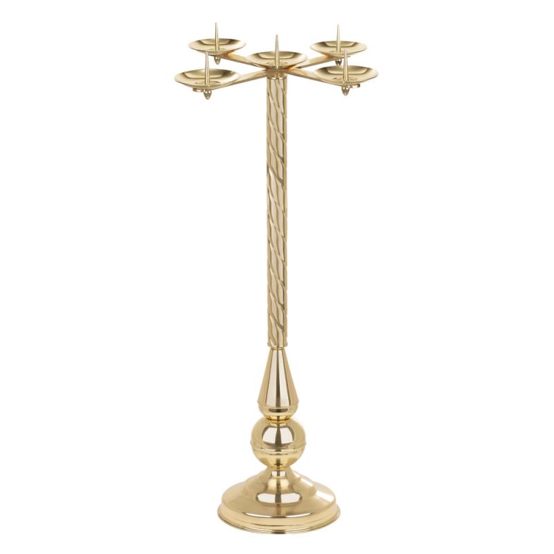 Lichtarz adwentowy na 5 świec - 92 cm - ŚWIECZNIKI / LICHTARZE - Lichtarz adwentowy na 5 świec - 92 cm