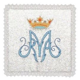 Palka Maryjna (2) - kolor biały, srebrny - zdjęcie 2 - Palka Maryjna (2)