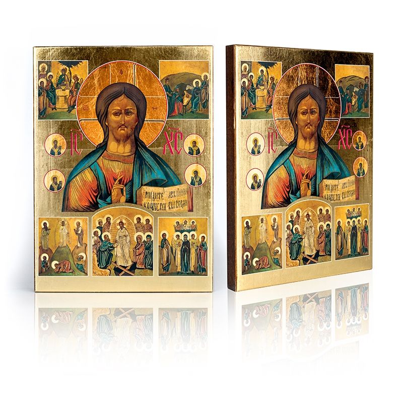 Chrystus Pantokrator oraz sceny z życia - Jezus Chrystus - Chrystus Pantokrator oraz sceny z życia