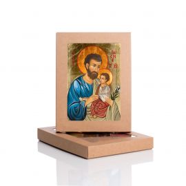 Ikona Święty Józef z Dzieciątkiem Jezus - Święci i Błogosławieni - zdjęcie 2 - Ikona Święty Józef z Dzieciątkiem Jezus