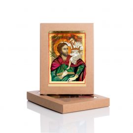 Ikona Święty Krzysztof z Dzieciątkiem Jezus - Święci i Błogosławieni - zdjęcie 4 - Ikona Święty Krzysztof z Dzieciątkiem Jezus