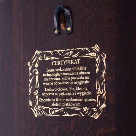 Ikona Matka Boska Częstochowska w koronie Klementyńskiej - Matka Boża - zdjęcie 2 - Ikona Matka Boska Częstochowska w koronie Klementyńskiej