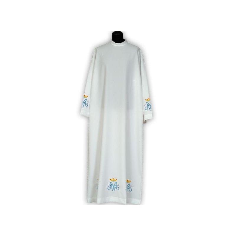 Alba kapłańska haftowana Maryjna (3) - KOMŻE I ALBY  KAPŁAŃSKIE - Alba kapłańska haftowana Maryjna (2)