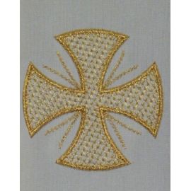 Ornat z lnu - kolory liturgiczne krzyż - Ornaty lniane - zdjęcie 5 - Ornat z lnu - kolory liturgiczne