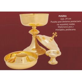 Puszka liturgiczna pod dwiema postaciami - 29 cm - PUSZKI MSZALNE - zdjęcie 2 - Puszka liturgiczna pod dwiema postaciami - 29 cm