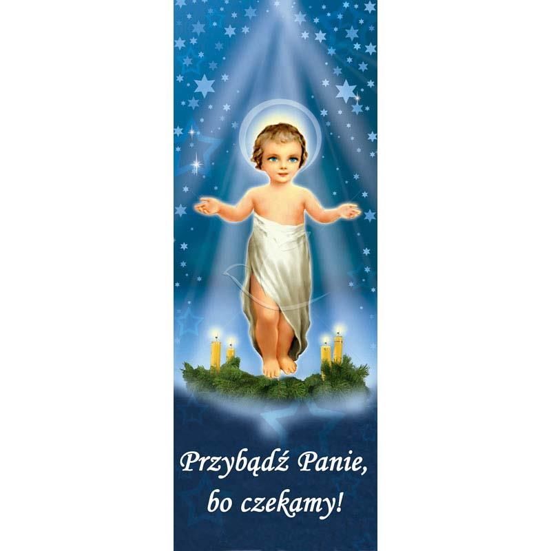Baner Bożonarodzeniowy - Dzieciątko Jezus - Adwent - Baner Bożonarodzeniowy - Dzieciątko Jezus