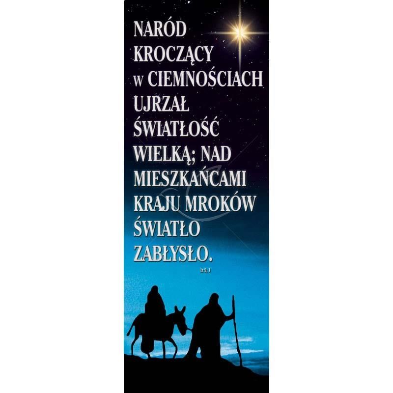 Baner Bożonarodzeniowy - Naród kroczący w ciemnościach ... - Adwent - Baner Bożonarodzeniowy - Naród kroczący w ciemnościach ...