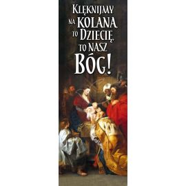 Baner Bożonarodzeniowy - Klęknijmy na kolana - Boże Narodzenie