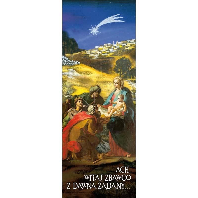 Baner Bożonarodzeniowy - Ach witaj Zbawco - Boże Narodzenie - Baner Bożonarodzeniowy - Ach witaj Zbawco