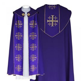 Kapa liturgiczna - Krzyż Jerozolimski (31) - KAPY LITURGICZNE