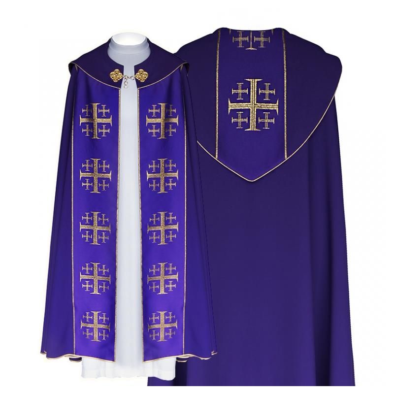 Kapa liturgiczna - Krzyż Jerozolimski (31) - KAPY LITURGICZNE - Kapa liturgiczna (31)