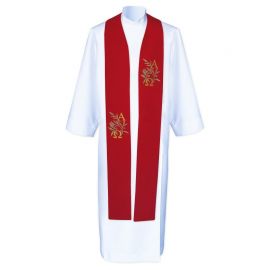 Stuła kapłańska Alfa i Omega - haftowana (4) - EUCHARYSTYCZNE - zdjęcie 4 - Stuła kapłańska Alfa i Omega - haftowana (4)