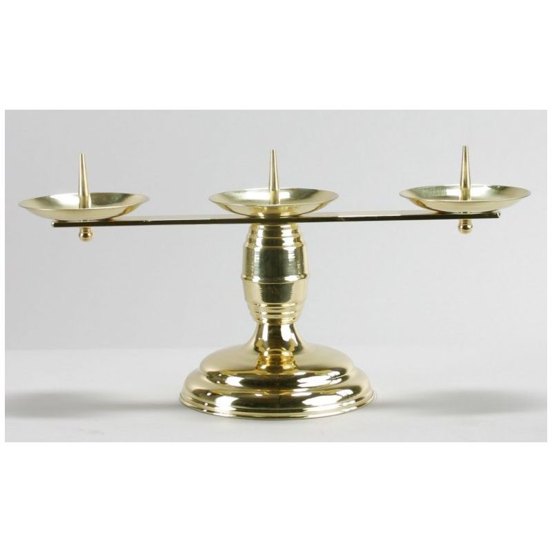 Lichtarz  - 19 cm (6) - ŚWIECZNIKI / LICHTARZE - Lichtarz mosiężny - 19 cm (6)