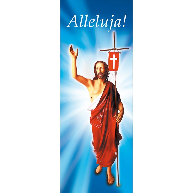 Baner na Wielkanoc "Alleluja!" - niebieski (16) - WIELKANOC - Baner na Wielkanoc "Alleluja!" - niebieski (16)