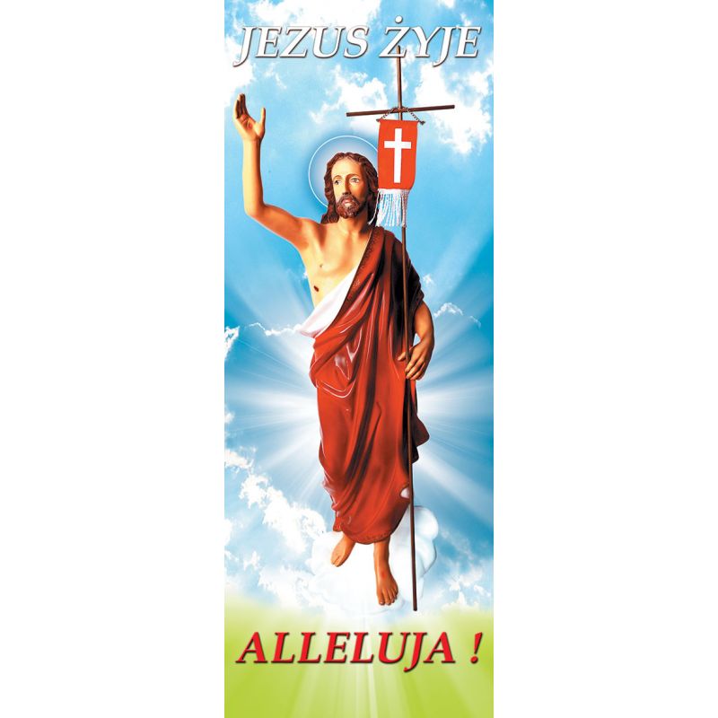 Baner na Wielkanoc "Jezus Żyje - ALLELUJA.." (29) - WIELKANOC - Baner na Wielkanoc "Jezus Żyje - ALLELUJA.." (29)