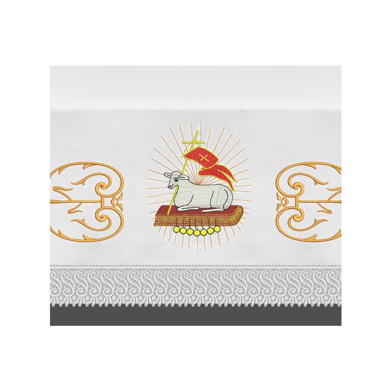 Obrus ołtarzowy wielkanocny  - Baranek (3) - OBRUSY OŁTARZOWE - Obrus ołtarzowy wielkanocny  - Baranek (3)