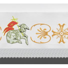 Obrus ołtarzowy wielkanocny  - Baranek (4A) - OBRUSY OŁTARZOWE