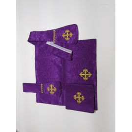 Ornat rzymski adamaszek - Jezus ukrzyżowany (15) - Ornaty rzymskie - zdjęcie 3 - Ornat rzymski aksamit - Jezus ukrzyżowany (15)