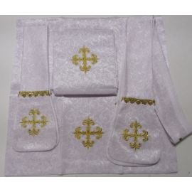 Ornat rzymski adamaszek - Jezus ukrzyżowany (16) - Ornaty rzymskie - zdjęcie 3 - Ornat rzymski adamaszek - Jezus ukrzyżowany (16)