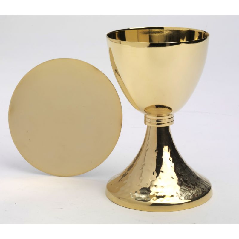 Kielich + patena, pozłacane - 19,5 cm - KIELICHY MSZALNE - Kielich + patena, pozłacane - 19,5 cm