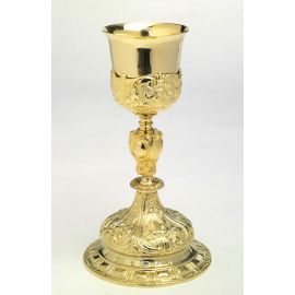 Kielich barokowy, pozłacany - 25 cm - KIELICHY MSZALNE - zdjęcie 3 - Kielich barokowy, pozłacany - 25 cm