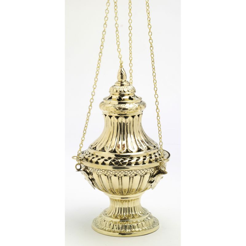 Trybularz mosiężny - 30 cm - TRYBULARZE, ŁÓDKI - Trybularz mosiężny - 30 cm
