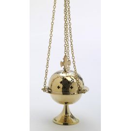 Trybularz mosiężny, kolor złoty - 15 cm. - TRYBULARZE, ŁÓDKI