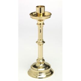 Świecznik ołtarzowy z litego mosiądzu - 32 cm. - ŚWIECZNIKI / LICHTARZE - zdjęcie 2 - Świecznik ołtarzowy z litego mosiądzu - 32 cm.
