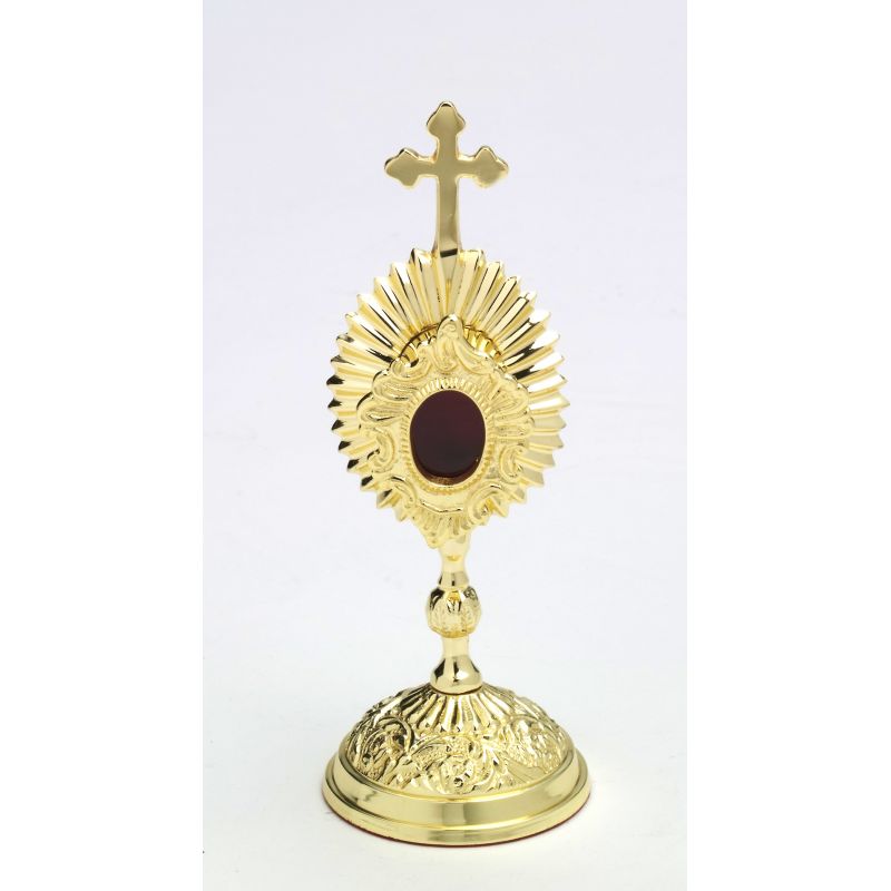 Relikwiarz kapsuła owalna, mosiężny - 17 cm - RELIKWIARZE - Relikwiarz kapsuła owalna, mosiężny - 17 cm