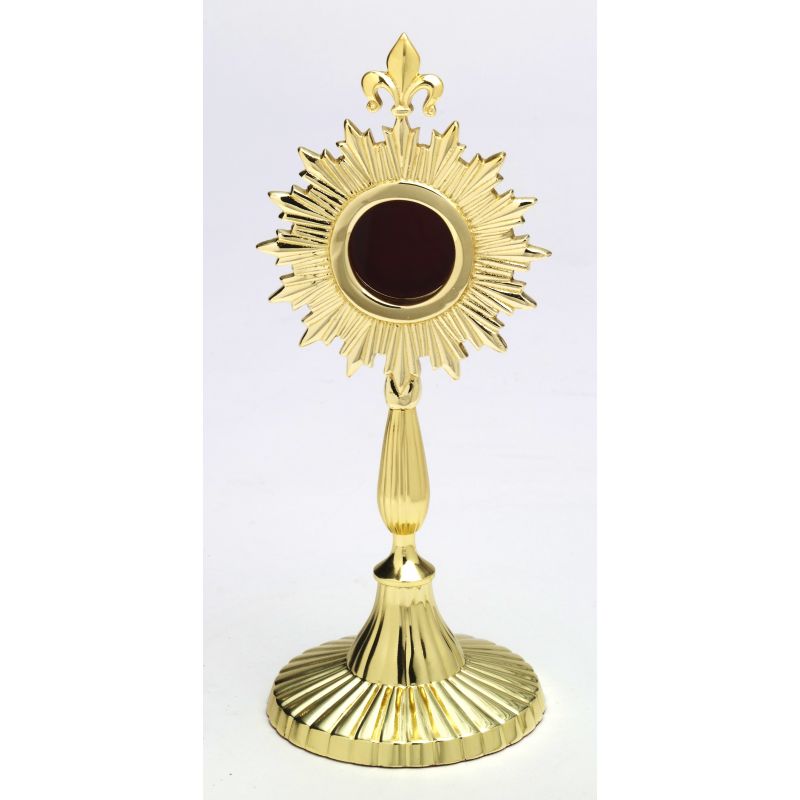 Relikwiarz mosiężny, pozłacany - 23 cm - RELIKWIARZE - Relikwiarz mosiężny, pozłacany - 23 cm