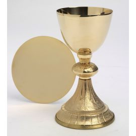 Kielich + patena, pozłacane - 18,5 cm  (806) - KIELICHY MSZALNE