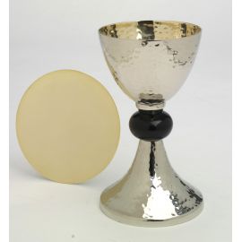 Kielich srebrny z czarnym pierścieniem - 20 cm. - KIELICHY MSZALNE